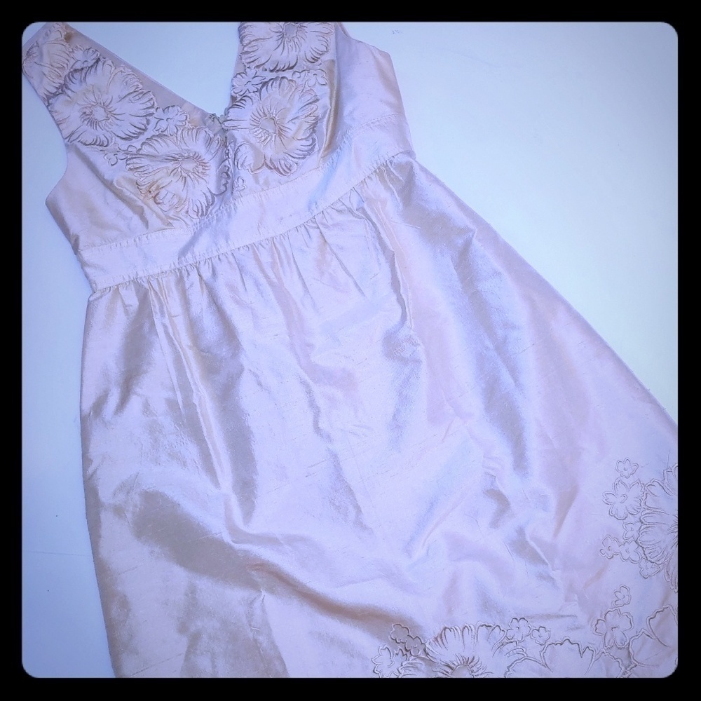 Adrianna Papell Petite Floral Silk Dress 2P